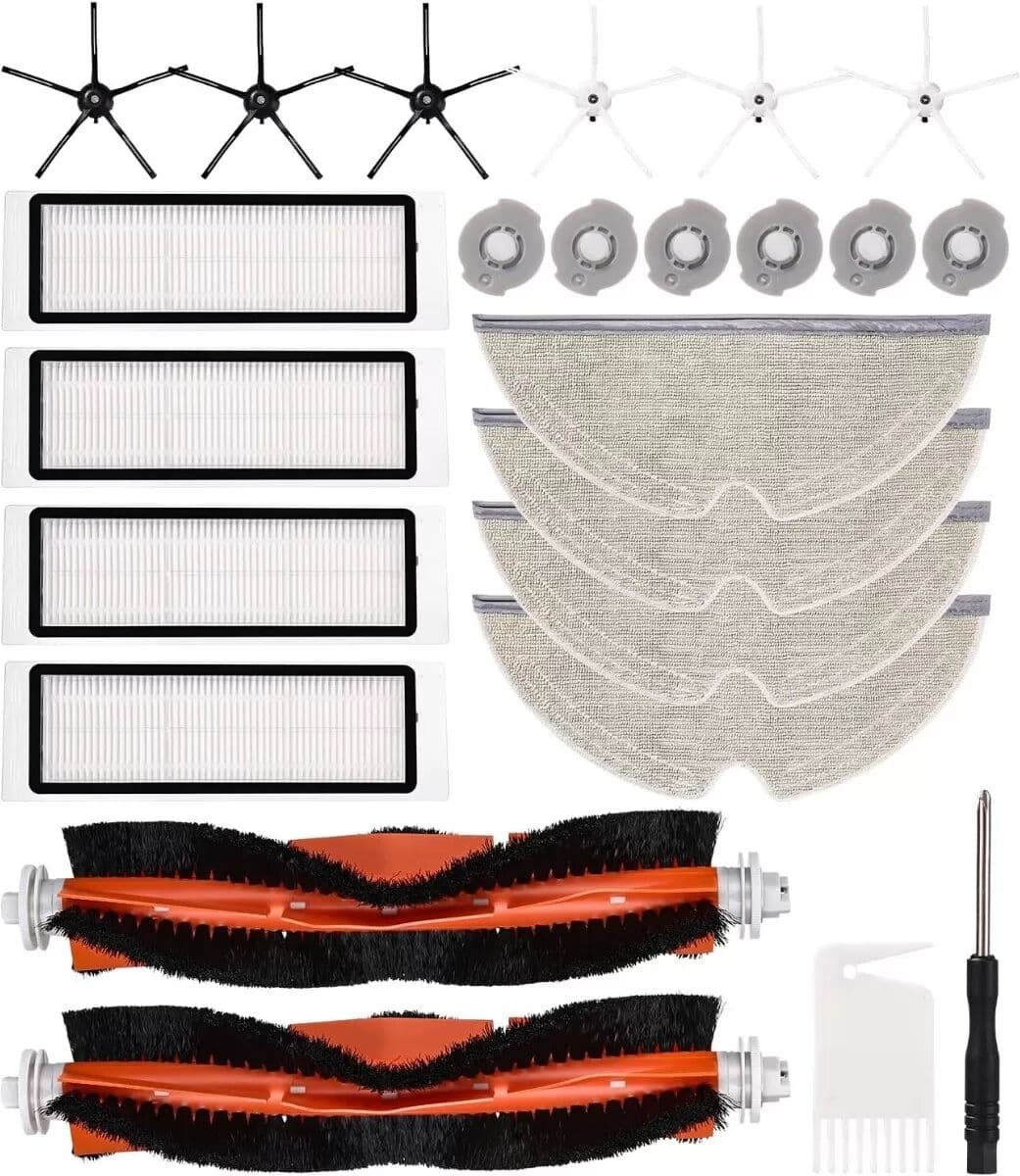 INF Kit de pièces de rechange compatible avec les aspirateurs robots Xiaomi Roborock S5 Max/S6 Pure/S6 MaxV