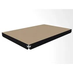 Zusatz-Fachboden Biedrax 35 x 75 cm, Schwarz, Fachboden MDF, Fachlast 300 kg