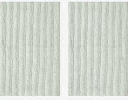 Home Weavers Inc Essence Microfiber Non-Slip Bathroom Rug Pair (Set of 2)