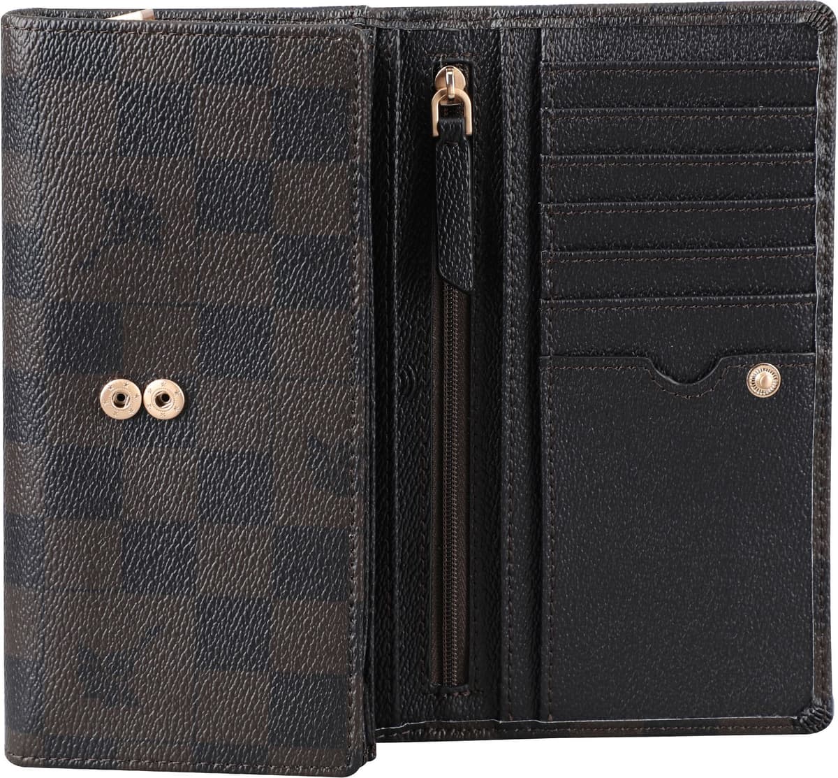 Joop! Geldbörse JOOP "cortina piazza europa purse lh10f", Damen, braun (seal, braun), Lederimitat, Kleinlederwaren Geldbörse, mit modischem Allover Print seal, braun Einheitsgröße