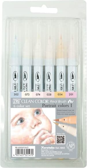 ZIG Clean Color Real Brush portrait 6/etui