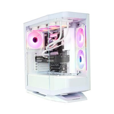 COUGAR Gaming-PC "FV270 WT 7909 Intel Core Ultra 7 265KF 32GB DDR5 1TB SSD RTX 5070", weiß, Microsoft Windows 11 Home (64 Bit), RTX 5070, 32 GB RAM 1.000 GB SSD, Desktop-PCs, Windows 11, DDR5 RAM, Wasserkühlung
