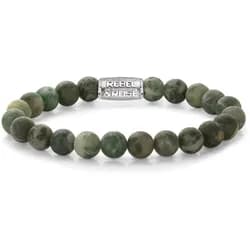 REBEL & ROSE - BRACELETS BEADS - Green Gardener - silber / 8 MM