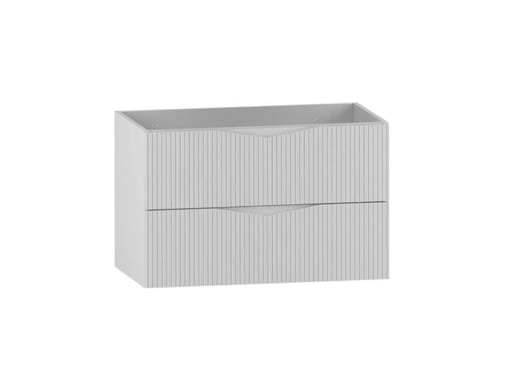 Meuble sous-vasque 80cm panneaux mélaminé et mdf blanc