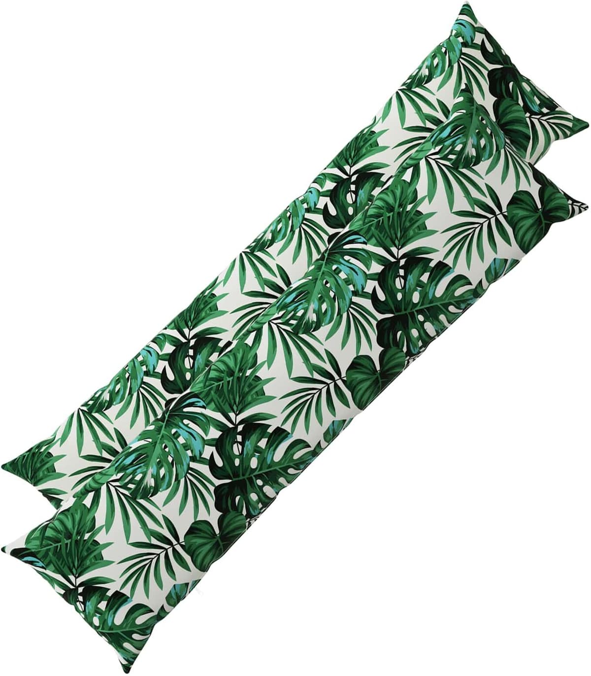 vidaXL Housse de coussin 2 pc HEERLEN Motif feuilles 40 x 145 cm