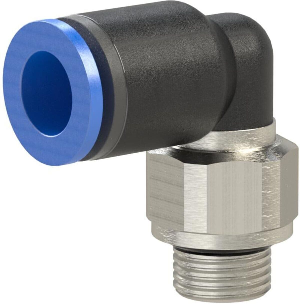 Riegler L-Steckverschraubung »Blaue Serie «, drehbar, G 3/8 außen, Ã˜ 6 mm (125.038-6)