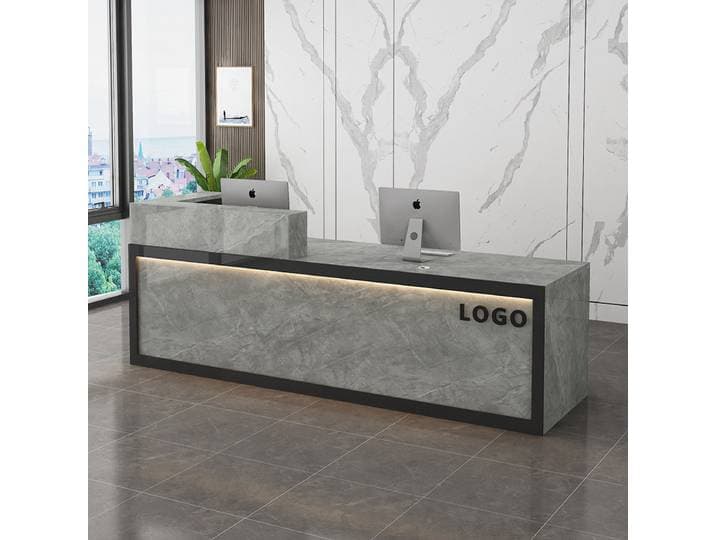 Comptoir de réception moderne pour bureau, pupitre d'accueil, comptoir de magasin, mobilier commercial