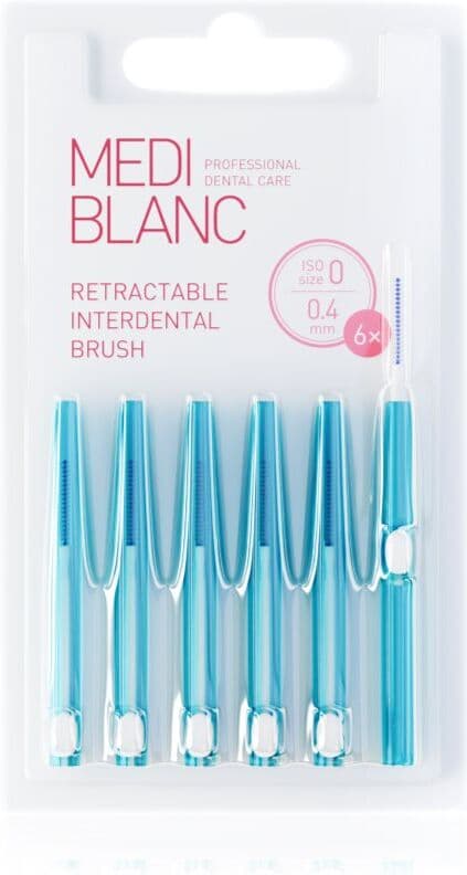 MEDIBLANC Interdental TB Pull Out System 0.4 mm wysuwana szczoteczka międzyzębowa 6 szt.