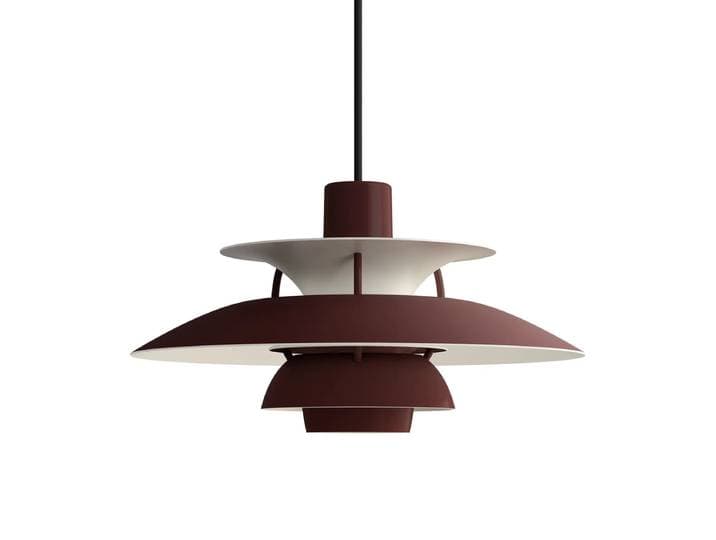 Louis Poulsen - PH 5 Pendelleuchte, monochrome burgundy