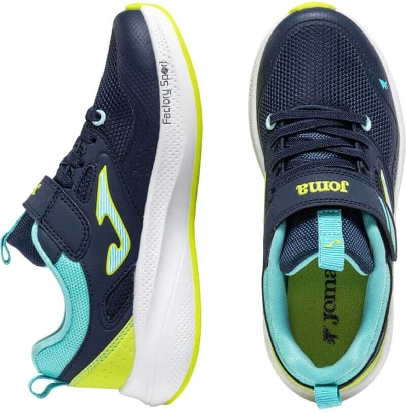 Joma Zapatillas Deportivas  Ferro Velcro Para Niño En Tonos Marino, Lima Y Verde Agua Varios Colores Talla 35