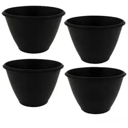 4x Gipsbecher Anrührbecher Mischbecher Konisch Gummi Schwarz Ø 127 mm Baueimer