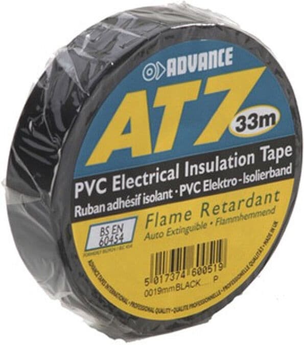 Advance Tapes 5808 Blk Pvc Isolierband Schwarz 19 Mm X 33m