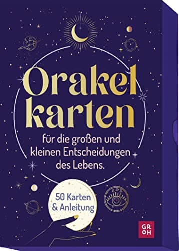 Groh Verlag - Orakelkarten für die großen und kleinen Entscheidungen des Lebens: Nutze die Entscheidungskraft des Universums. 50 Kärtchen mit Anleitung - Preis vom 01.10.2026 17:08:56 h