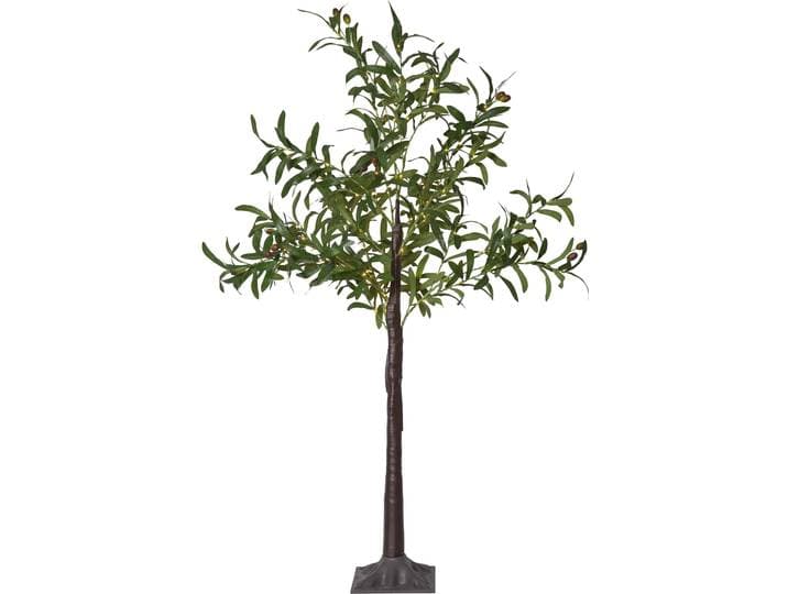 LED Baum Deko-Baum Olivec , grün, B:80cm H:120cm L:80cm T:80cm Ø:80cm, PARFORCE TRADITIONAL HUNTING, Leuchten, LED Baum, Mediterrane Olivenbaum-Optik, LEDs warmweiß, 120cm Höhe, Außentrafo