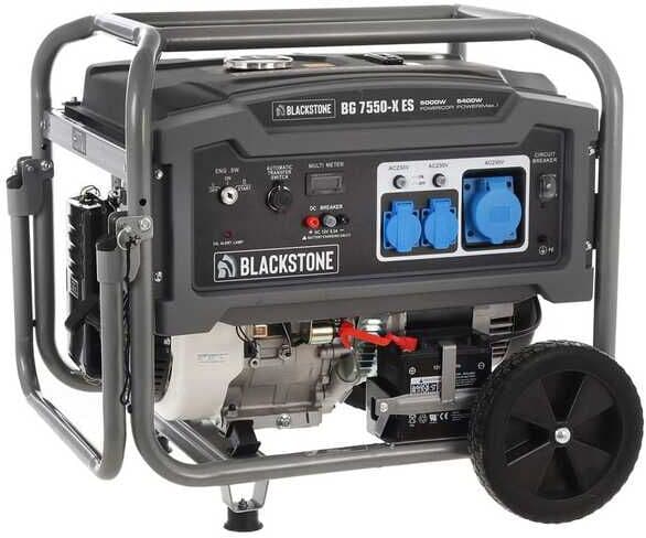Blackstone BG 7550-X ES - Groupe électrogène sur chariot 5.4 kw avec AVR - Continue 5 kW Monophasé