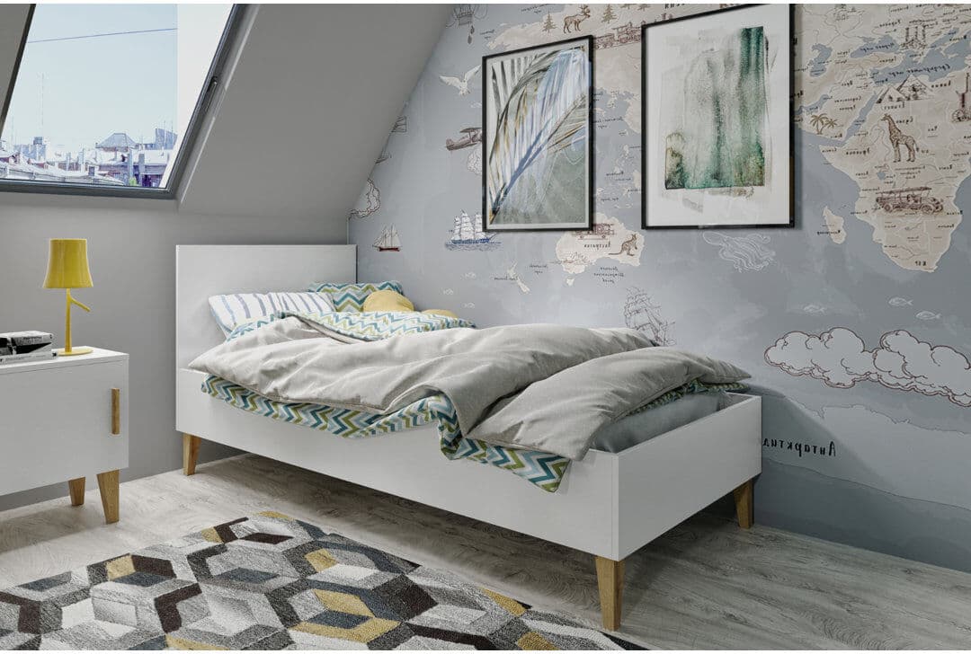 Zipcode Design Dekalb Kids Bed White EU Toddler - 80 x 180 cm