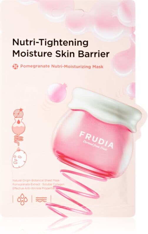 Frudia Pomegranate wygładzająca maseczka w płacie zwiększa sprężystość skóry 20 ml