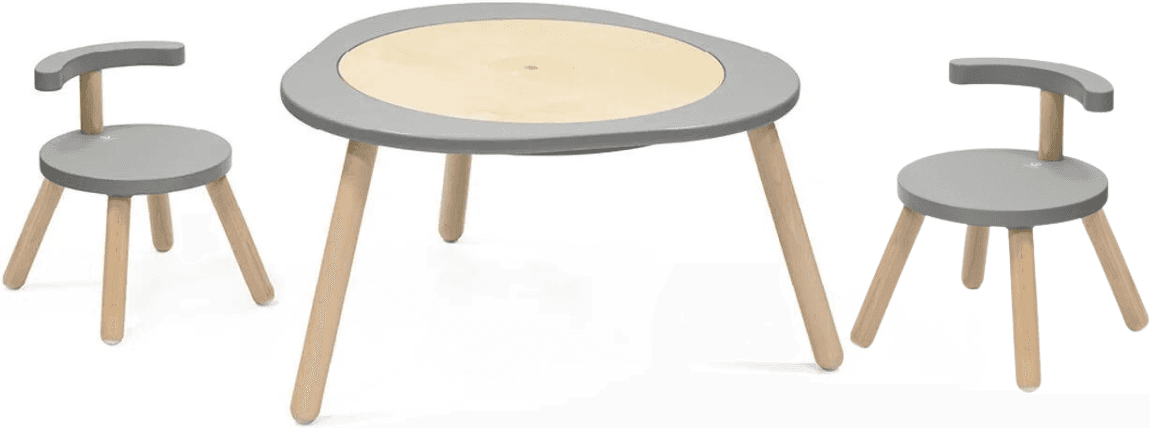 Stokke MuTable V2 Kit Dos Sillas y Mesa de Juegos - Storm Grey