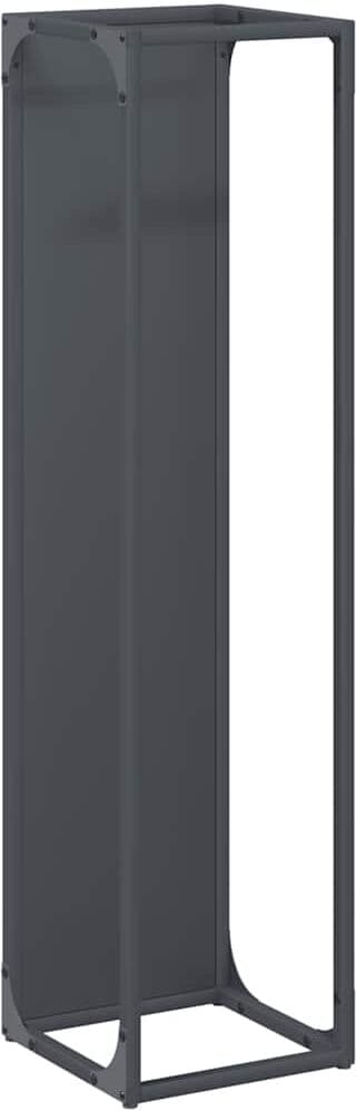 vidaXL Portant de bois chauffage anthracite 25x25x100 cm