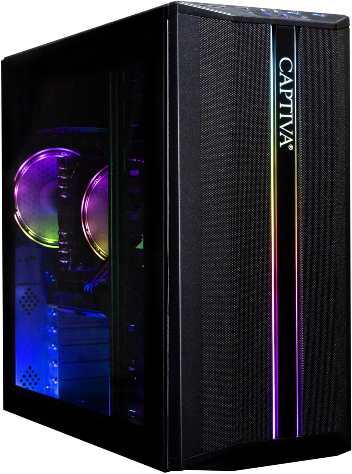 CAPTIVA Gaming-PC "Highend Gaming R98-172", bunt (schwarz), ohne Betriebssystem, GeForce RTX™ 5070, 32 GB RAM 1.000 GB SSD, Desktop-PCs, Gaming-PC