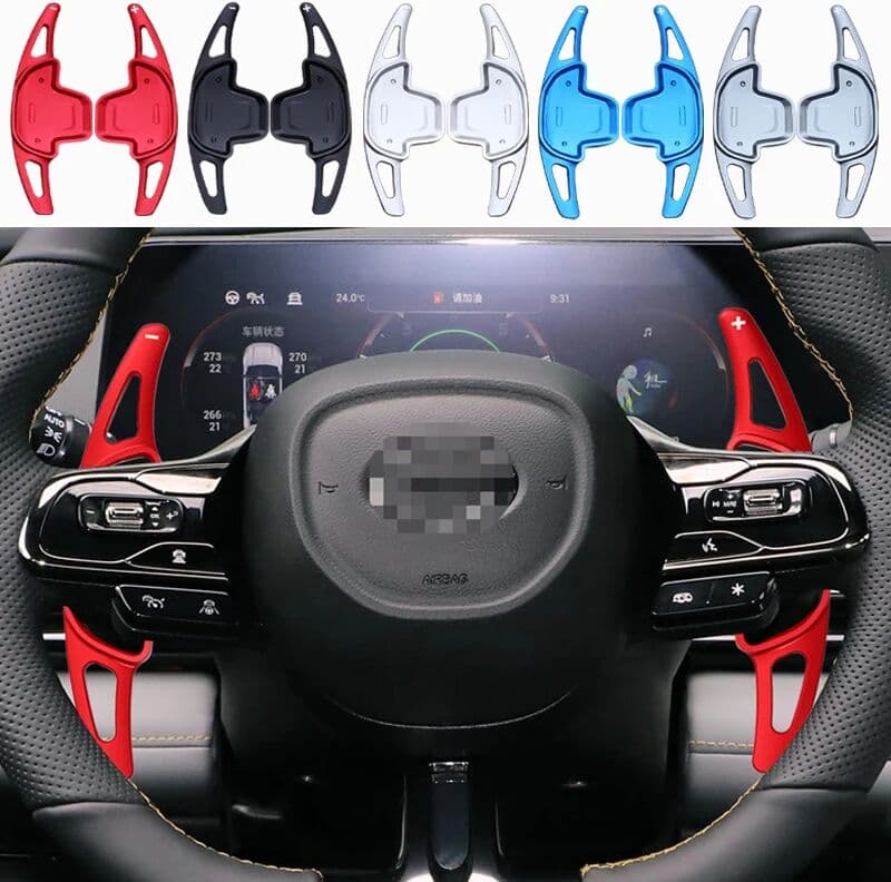 AULIGUS Car Steering Wheel DSG Shift Paddles Extension Shifters Stickers For GAC Empow Trumpchi GS8 2023 2024 2025