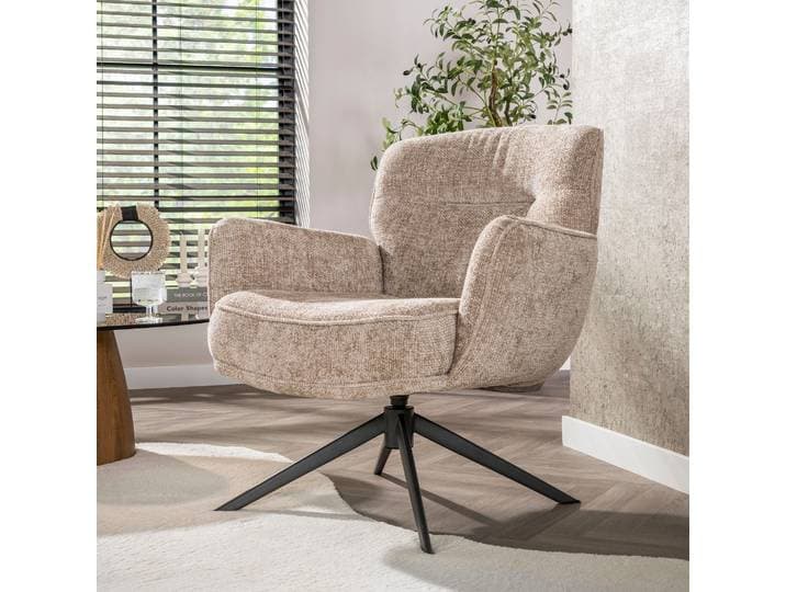 Fauteuil Forza draaibaar Hoven zand