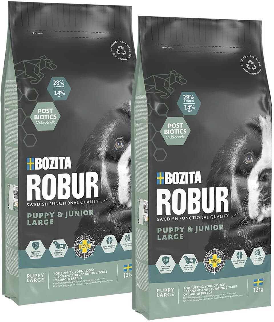 Bozita Robur Puppy & Junior Xl 2x12 Kg
