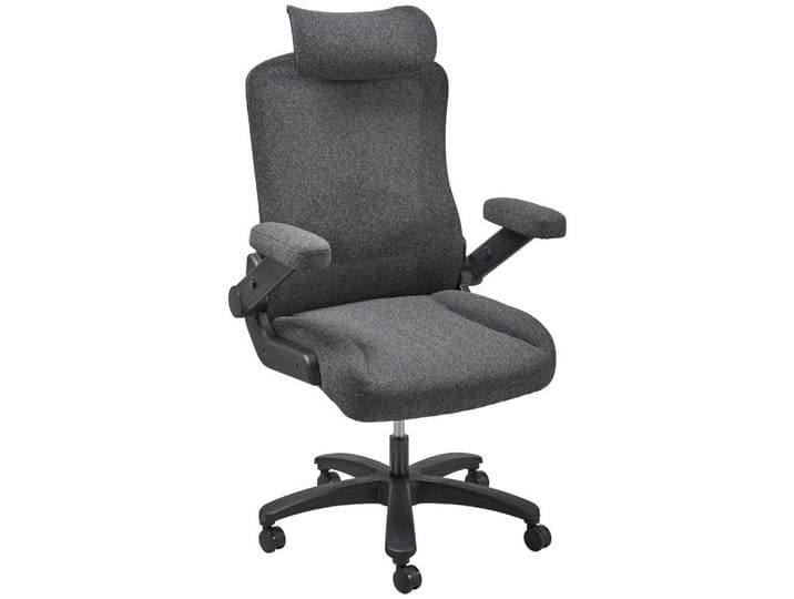 Livetastic Drehstuhl, Schwarz, Kunststoff, Textil, Drehkreuz, 80x125-133x75 cm, Büromöbel, Bürostühle, Drehstuhl