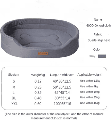 Inspire Picks Fluffy Dog Cushion Bed Soft Pet Sofa Mat For Small, Medium & Large Dogs gray s 40x30cm