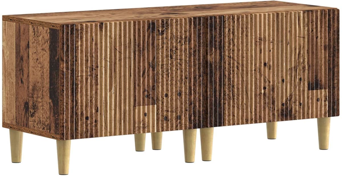 vidaXL Ensemble de 3 Meubles TV LED ARNHEM 3 pc Bois ancien