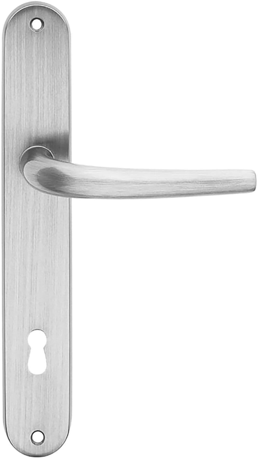 Martinelli MANIGLIA A PLACCA  - SABINA OTTONE CROMO SATINATO QUADRO 8 mm FORO A 90 mm