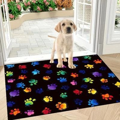 Uplift Picks Cat Paw Print Doormat Non Slip Absorbent Floor Mat For Kitchen And Entrance 07 50x80 Cm