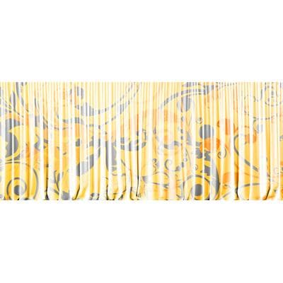 Fototapete ARCHITECTS PAPER "Atelier 47 Curtain White 1", bunt (gelb, orange, grau), B:6m L:2,5m, Vlies, Tapeten, Vlies, Wand, Schräge, Decke