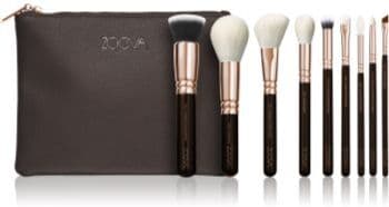 ZOEVA The Complete Brush Set Rose Golden Edition Conjunto de pincéis com bolsa . The Complete Brush Set Rose Golden Edition