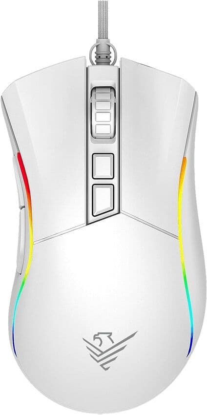Ratón Gaming USB Void RGB 1200 DPI (Blanco) - PHOENIX