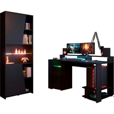 Jugendzimmer-Set PARISOT "Gaming - Set", schwarz, Schlafzimmermöbel-Sets, Gaming-Set