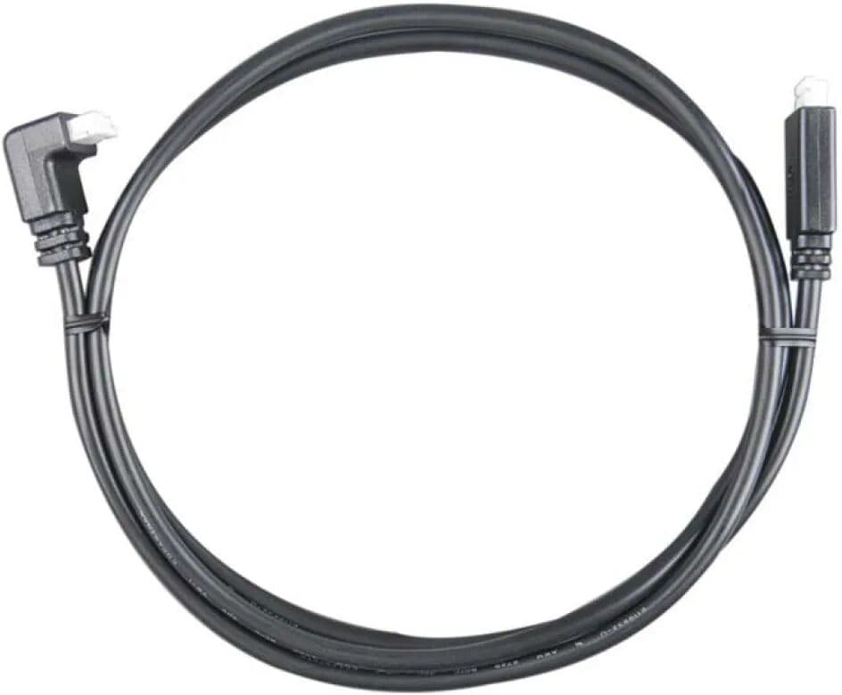 Victron Energy Cable Conector De ángulo Recto De Un Lado 10 M Black One Size