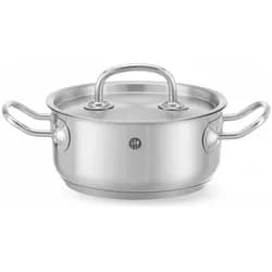 Hendi Bratentopf mit Deckel 4,9 l 240x110 mm Kitchen Lin, Pfanne + Kochtopf, Silber
