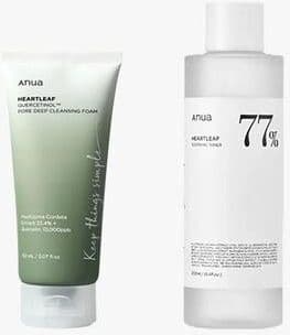 Uplifted Finds Anua Heartleaf 77 Toner And Cleansing Skincare Set a 01 02