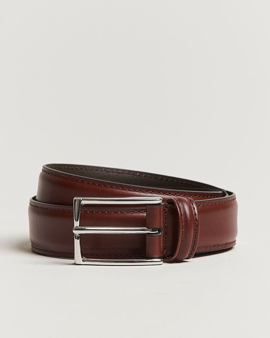 Anderson's Leather Suit Belt 3 cm Brown men 85 Brun