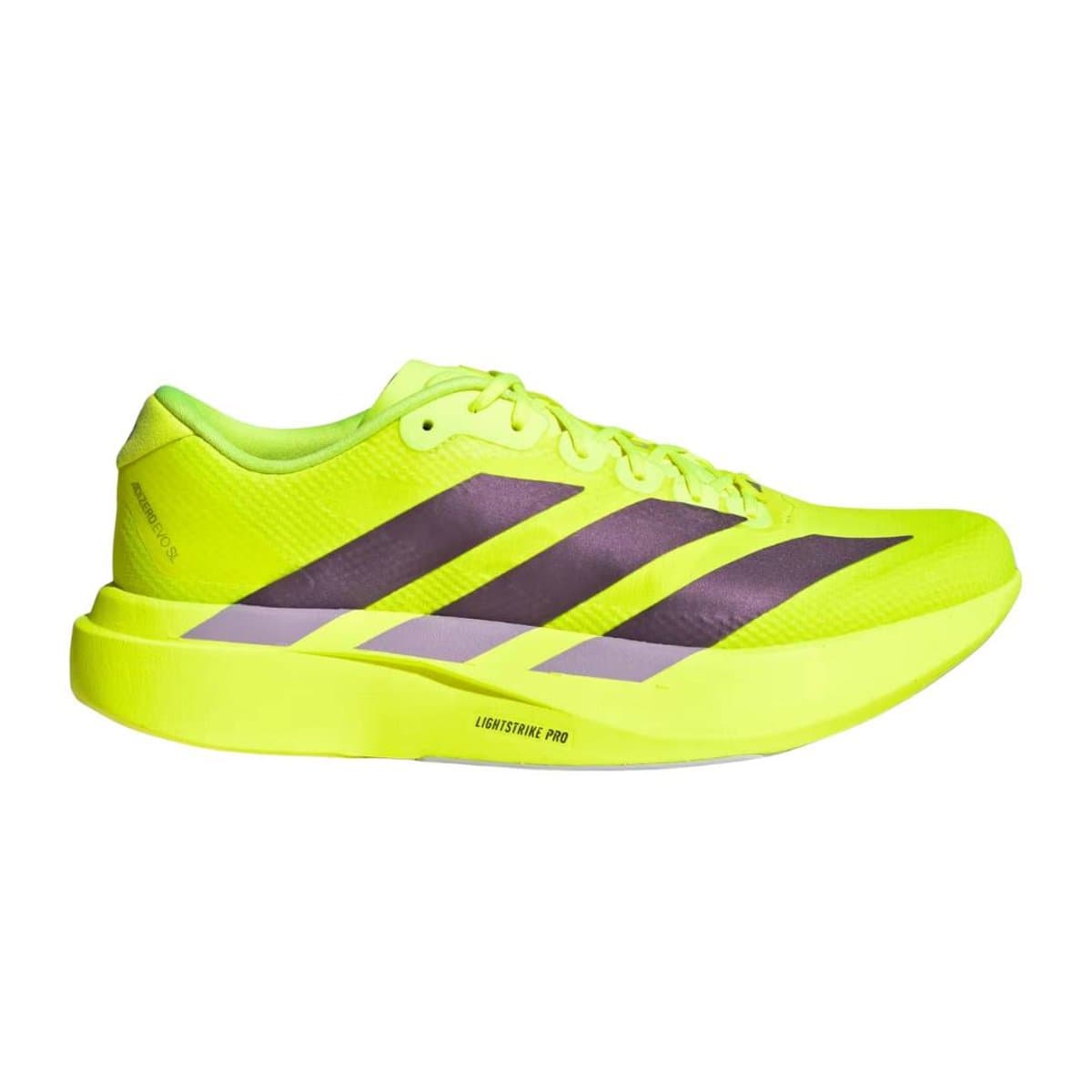 Scarpa Adidas Adizero EVO SL Woven Giallo Viola SS26, Taglia UK 9 Uomo