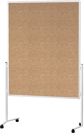 magnetoplan Moderationstafel, Rahmen weiß, einteilig, Naturkork