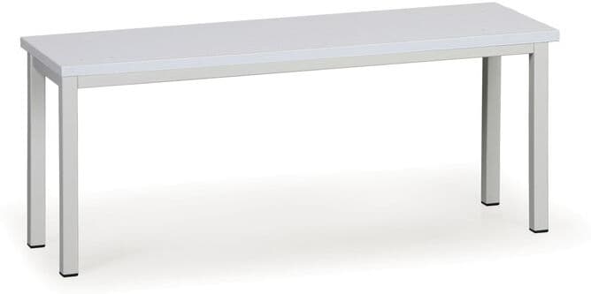 B2B Partner Šatníková lavica, sedák - lamino, dĺžka 1000 mm, sivá