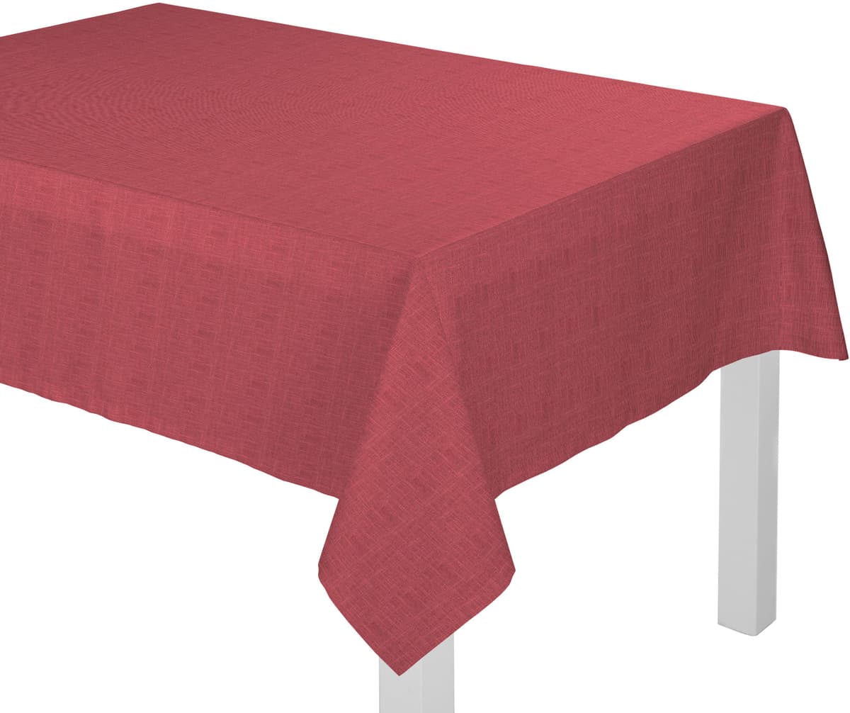 Tischdecke WIRTH "WIESSEE" Gr. 1, rosa, B:80cm L:80cm, Baumwolle, Leinen, Modal, Tischdecken, Tischdecke rosa B/L: 80cm x 80cm, 1 Stk., eckig