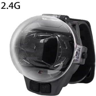 Discount Dollar Deals Children RC Car Mini Watch Toys With LED Lights, RC Car Toy, Watch Rabbit Crab Racing Toys For Girls Boys, Birthday black
