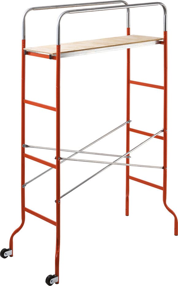 gierre F0015 Trabattello In Acciaio Portatile Con Ruote Portata Massima 120 Kg Arancione, Acciaio Inox - F0015 Kreo