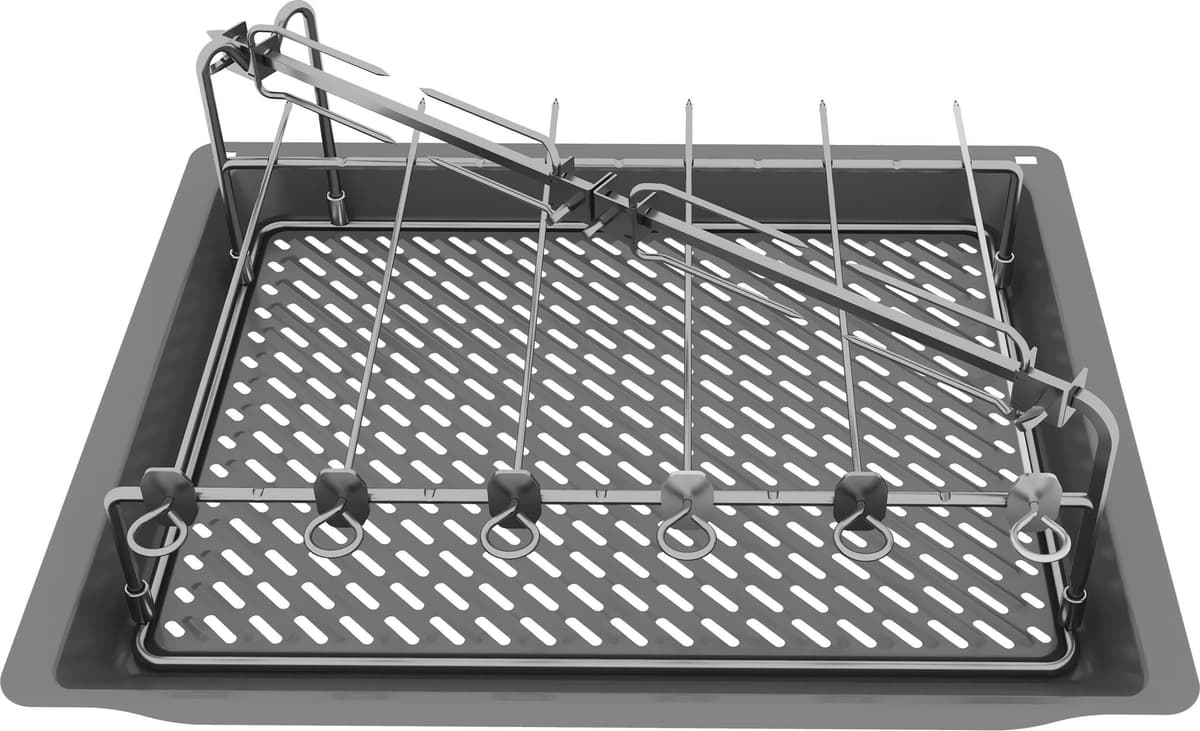 Siemens Grillschale "HZ635000", grau, B/H/T: 45,5cm 6cm x 37,5cm, Backbleche, Grillschale