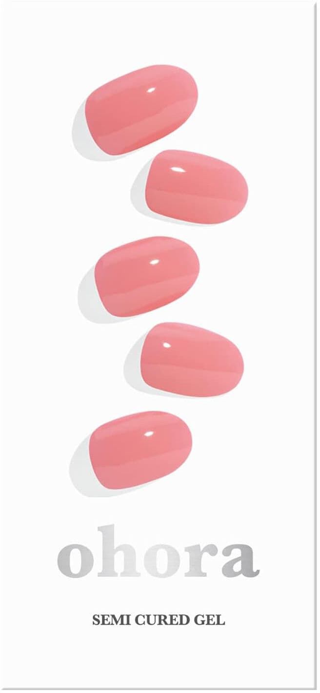 OHORA Semi Cured Gel Nail Strips N Cream Glow 30pcs