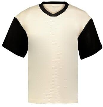 Holloway 226120 PREP STREET FAN JERSEY T-Shirt in Alabaster/Black size 3XL   Polyester