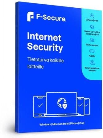 F-Secure internet security (safe) 2 vuotta, 5 laitteelle